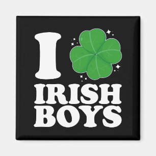 Imán Amo a los chicos irlandeses corazón de trébol día