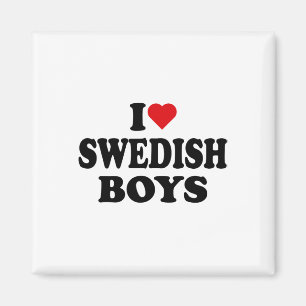 Imán Amo a los chicos suecos Me encantan los chicos sue