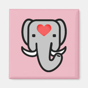 Imán Amo a los Elefantes