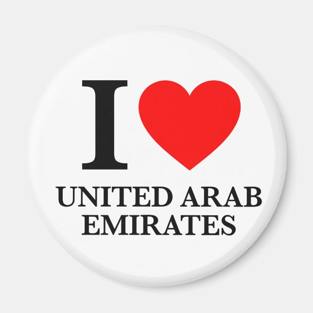 Imán Amo a los Emiratos Árabes Unidos (Frente)