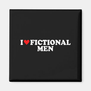 Imán Amo a los hombres ficticios del corazón simples li