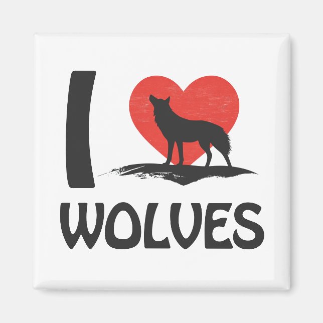 Imán Amo a los lobos (Frente)