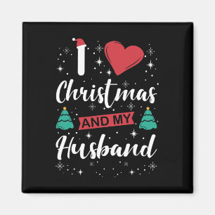 Imán Amo A Los Navidades Y A Mi Esposo... Noches De Sno