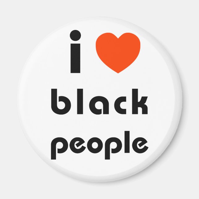 Imán Amo a los Negros (Frente)
