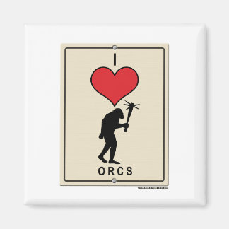 Imán Amo a los Orcos