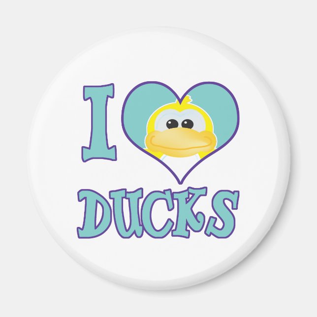 Imán Amo a los patos (Frente)