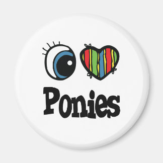 Imán Amo a los ponis (del corazón)