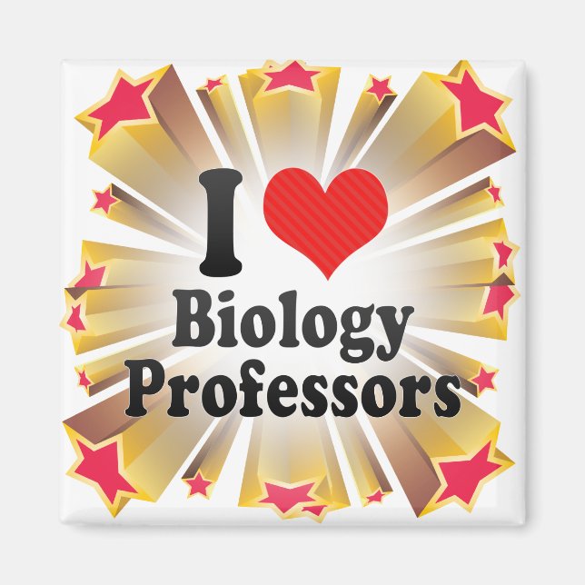 Imán Amo a los profesores de biología (Frente)
