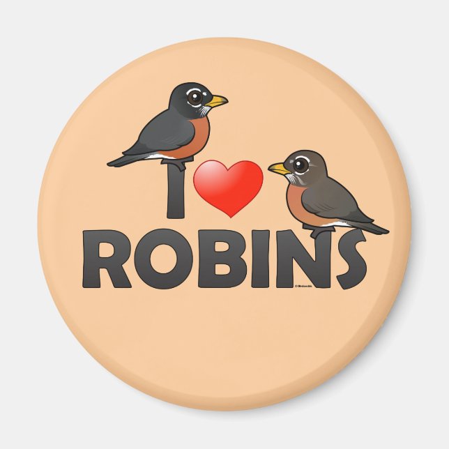 Imán Amo a los Robins (Frente)