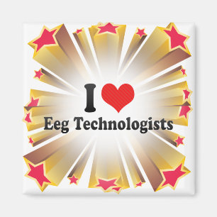 Imán Amo a los tecnólogos de Eeg