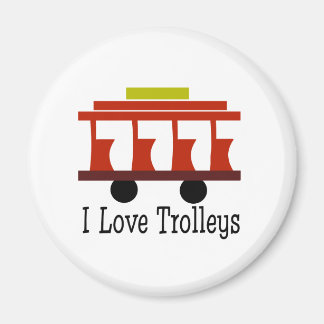 Imán Amo a los Trolleys