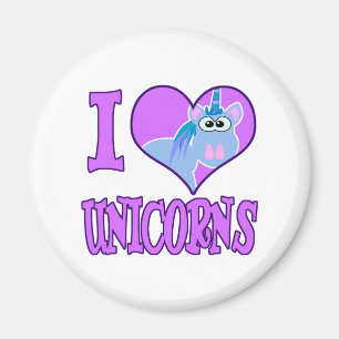Imán Amo a los unicornios
