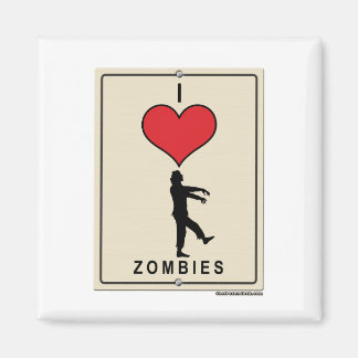 Imán Amo a los zombies