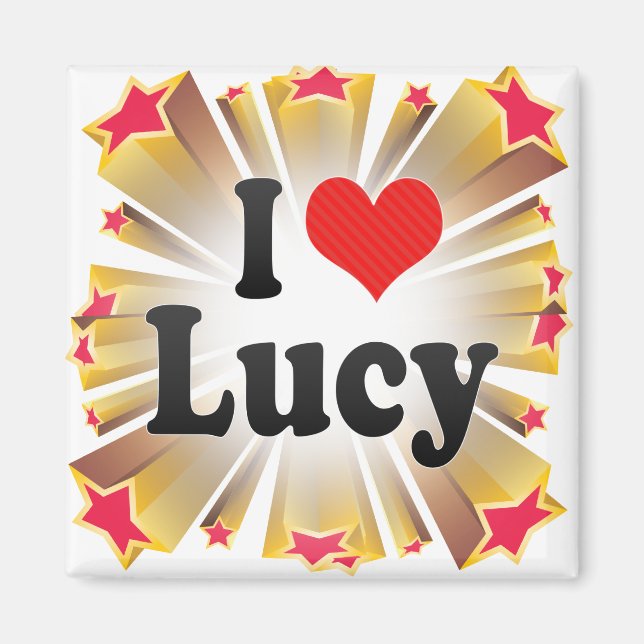 Imán Amo a Lucy (Frente)