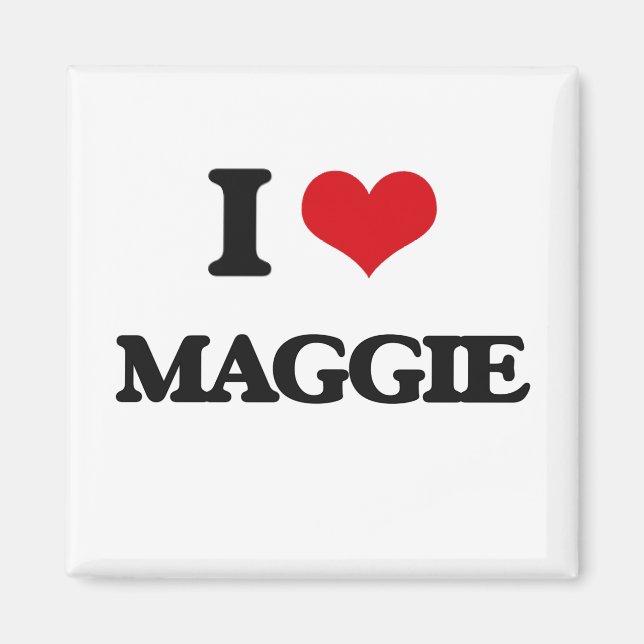 Imán Amo a Maggie (Frente)