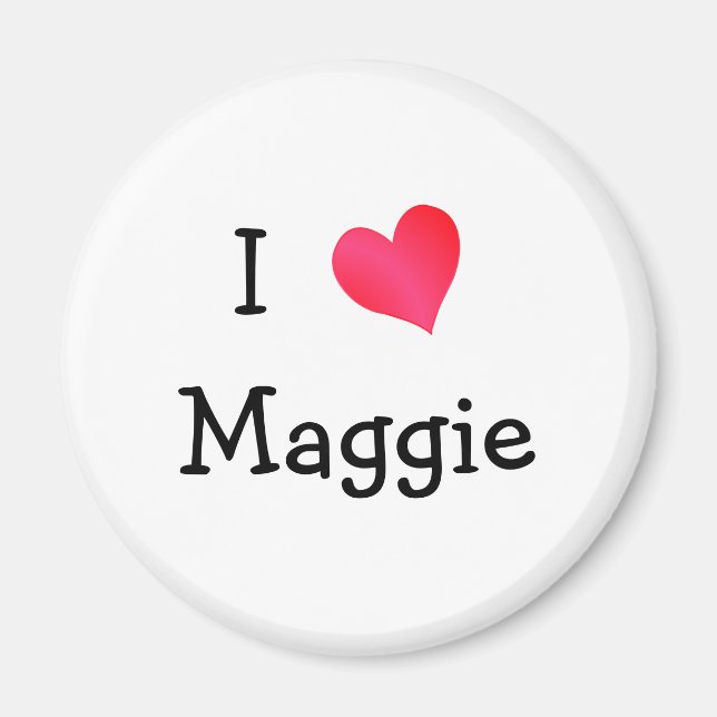 Imán Amo a Maggie (Frente)