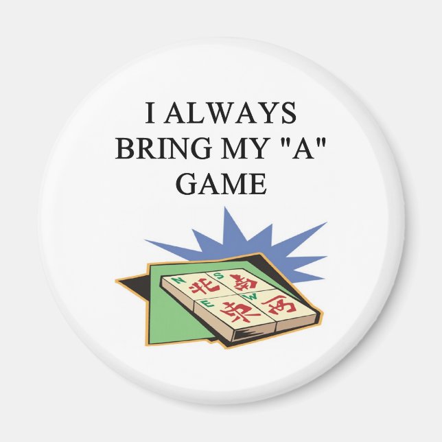 Imán amo a mahjong (Frente)