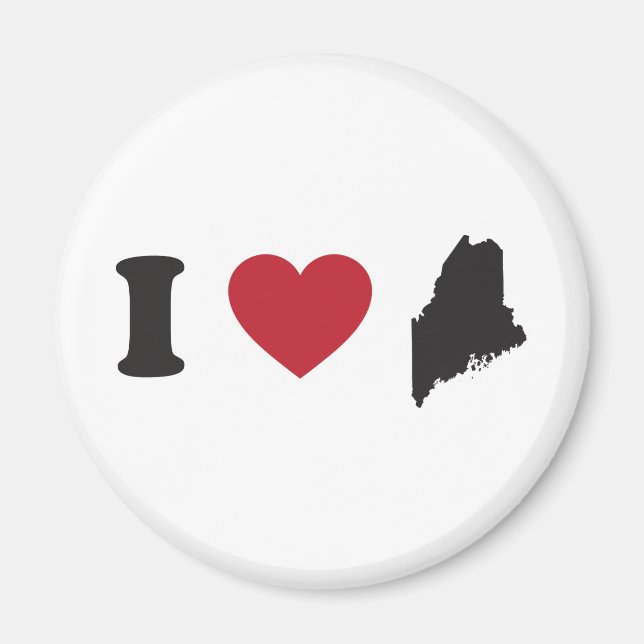 Imán Amo a Maine (Frente)