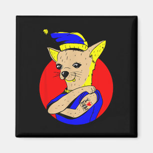 Imán Amo A Mamá Tattoo Chihuahua Perro Mamá Cute Madres