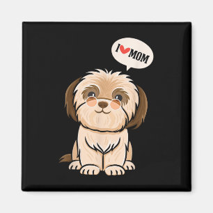 Imán Amo A Mamá - Tattoo Dog Lover Animal Breeder Canin
