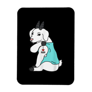 Imán Amo a Mamá Tattoo Goat Funny Mors Day Mascota