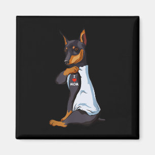 Imán Amo A Mamá Tattoo Manchester Terrier Mom Perro Lov