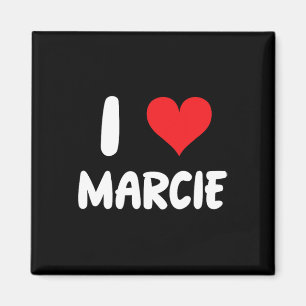Imán Amo a Marcie - Corazón - Nombre