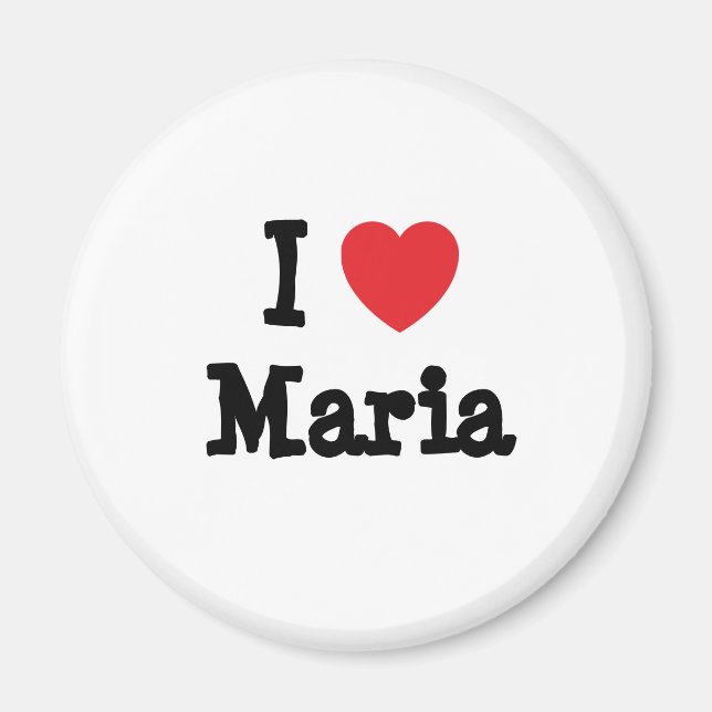 Imán Amo a Maria heart T-Shirt (Frente)