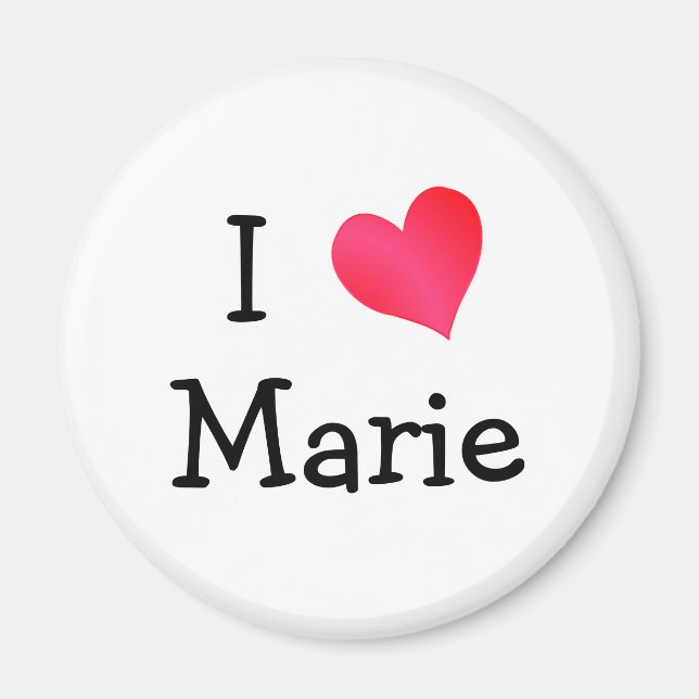 Imán Amo a Marie (Frente)