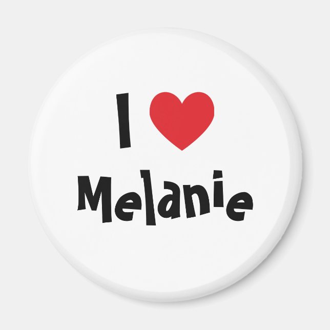 Imán Amo a Melanie (Frente)