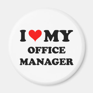 Imán Amo a mi administrador de oficinas
