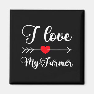 Imán Amo a mi agricultor cita Esposa del agricultor Nov