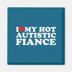 Imán Amo a mi atractivo prometido autista conciencia de