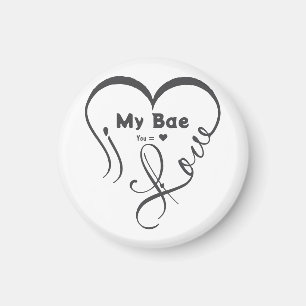 Imán Amo a mi Bae • Tú = ♥