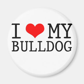 Imán Amo a mi Bulldog