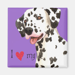 Imán Amo a mi Dalmatian