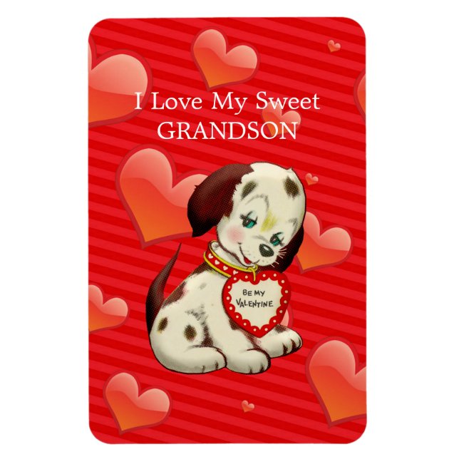 Imán Amo a mi dulce nieto... deseos de San Valentín (Vertical)