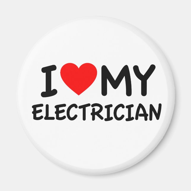 Imán Amo a mi electricista (Frente)