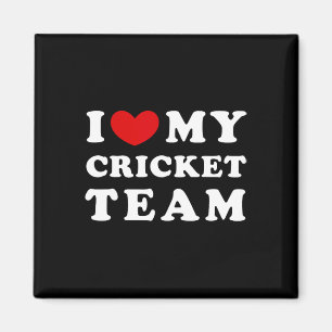 Imán Amo a mi equipo de cricket