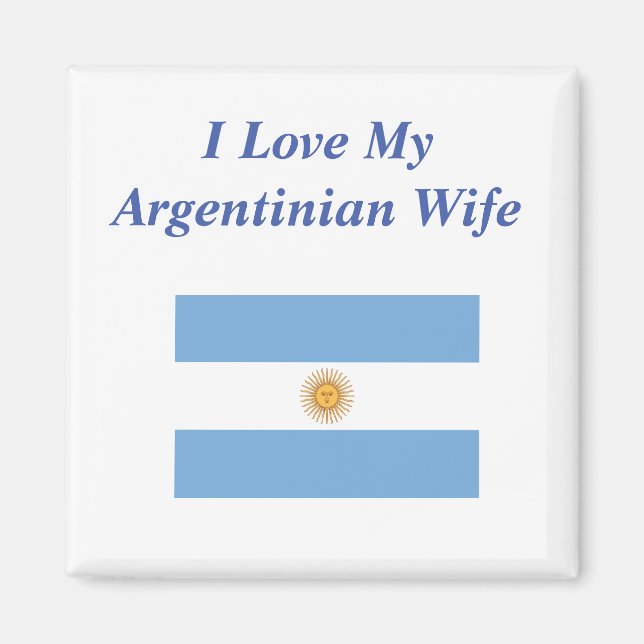 Imán Amo a mi esposa argentina (Frente)