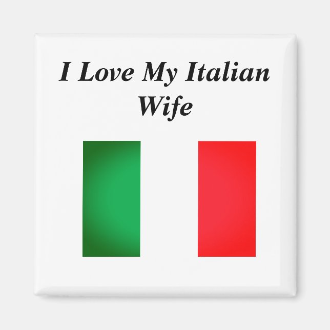 Imán Amo a mi esposa italiana (Frente)