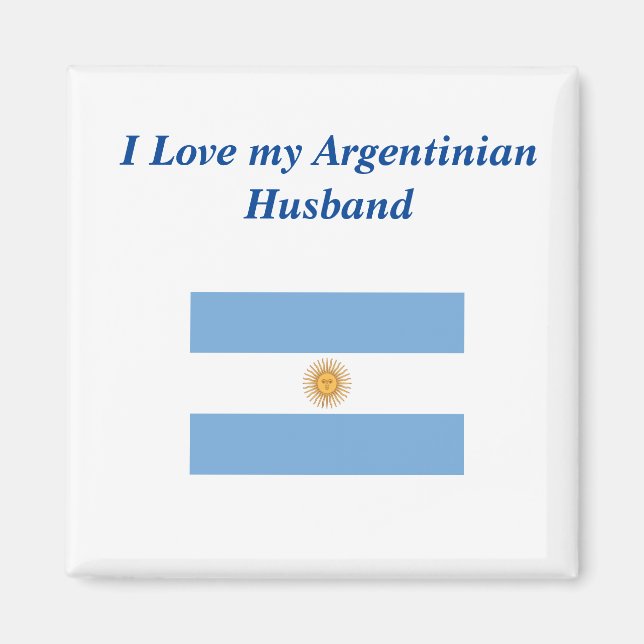 Imán Amo a mi esposo argentino (Frente)