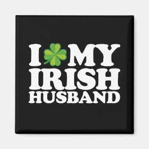 Imán Amo a mi esposo irlandés pareja día de San Patrici
