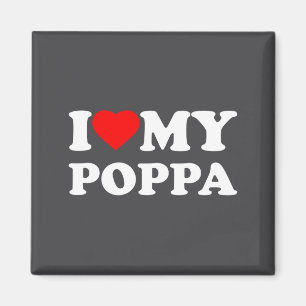 Imán Amo a mi familia corazón Ppa abuelo manga larga