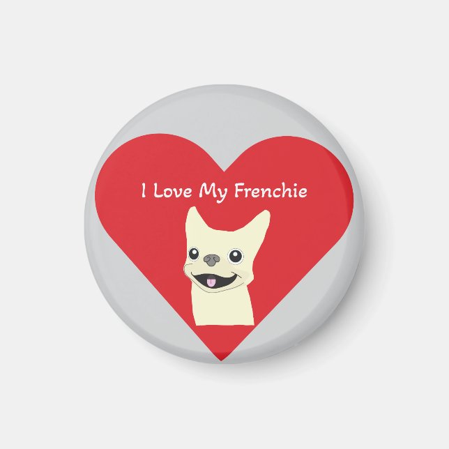 Imán Amo a mi Frenchie, Lavender (Frente)