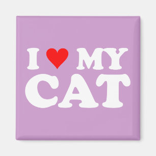 Imán Amo a mi gato