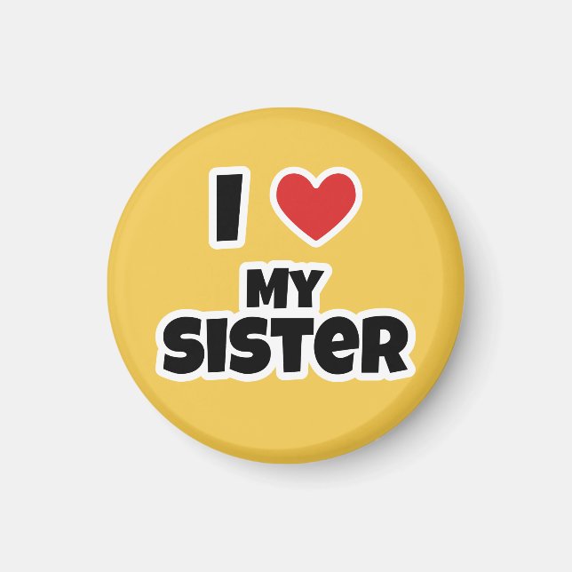 Imán Amo a mi hermana (Frente)