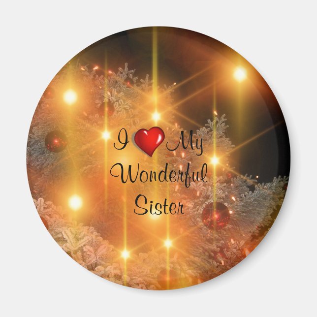 Imán Amo A Mi Hermana Maravillosa (Frente)