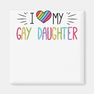 Imán Amo a mi hija gay regalo LGBT marc lesbiana gay