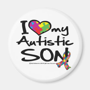 Imán Amo a mi hijo autístico